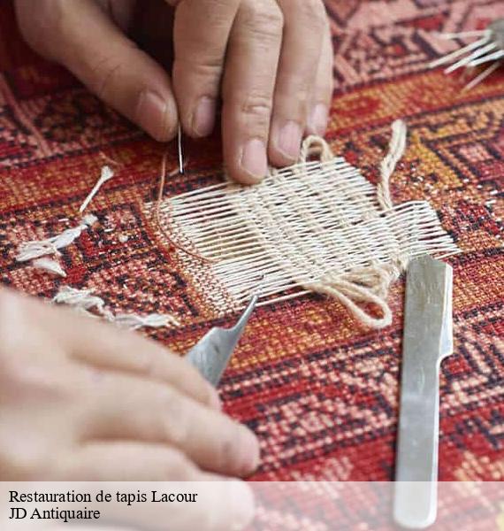 Restauration de tapis lacour-82190 JD Antiquaire