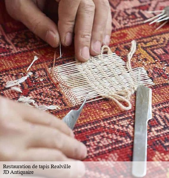 Restauration de tapis realville-82440 JD Antiquaire