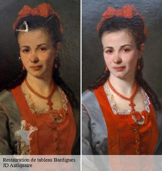 Restauration de tableau bardigues-82340 JD Antiquaire